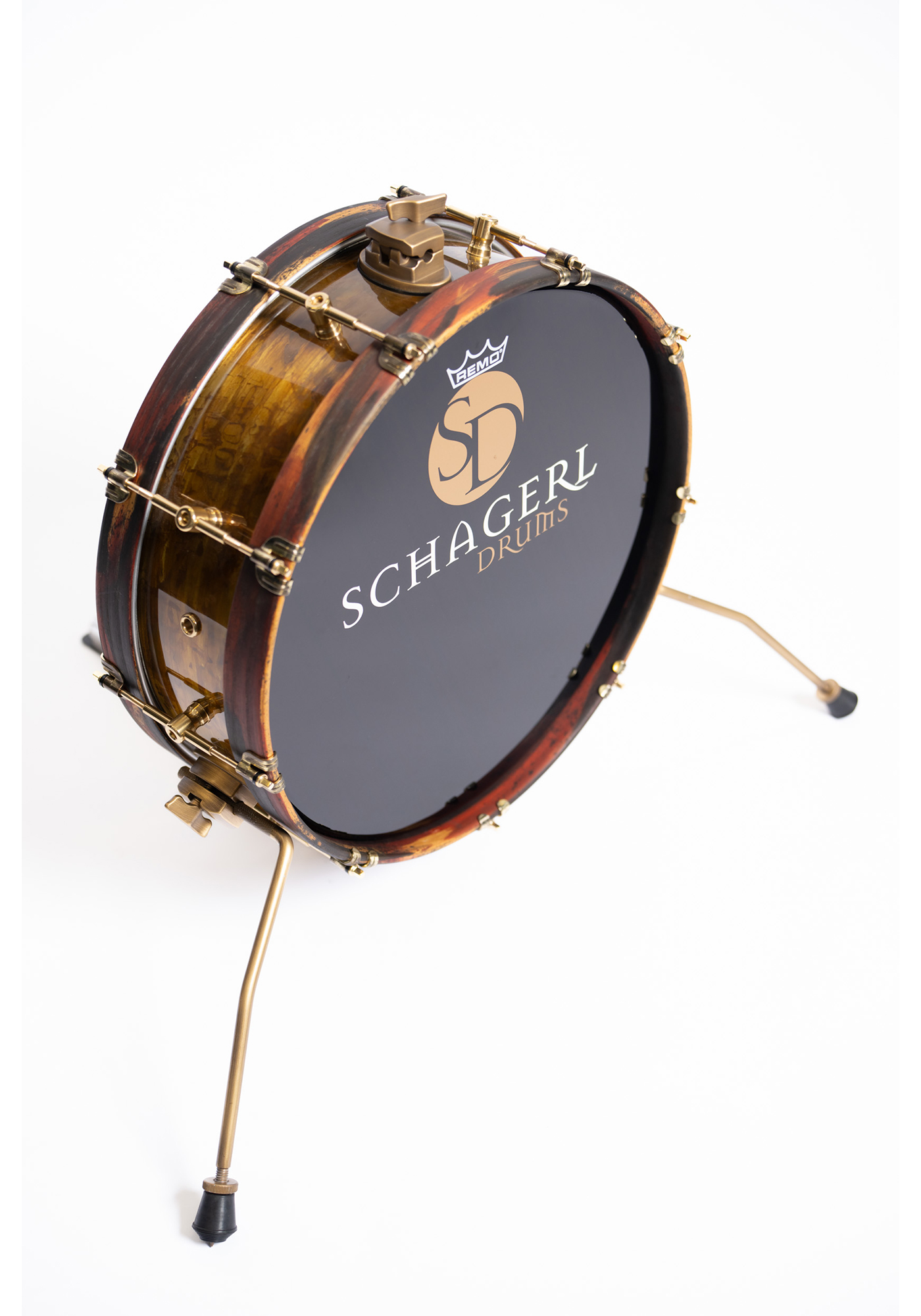 Schagerl Drums Custom 18"x5" Flat B(r)ass - Dark Vintage