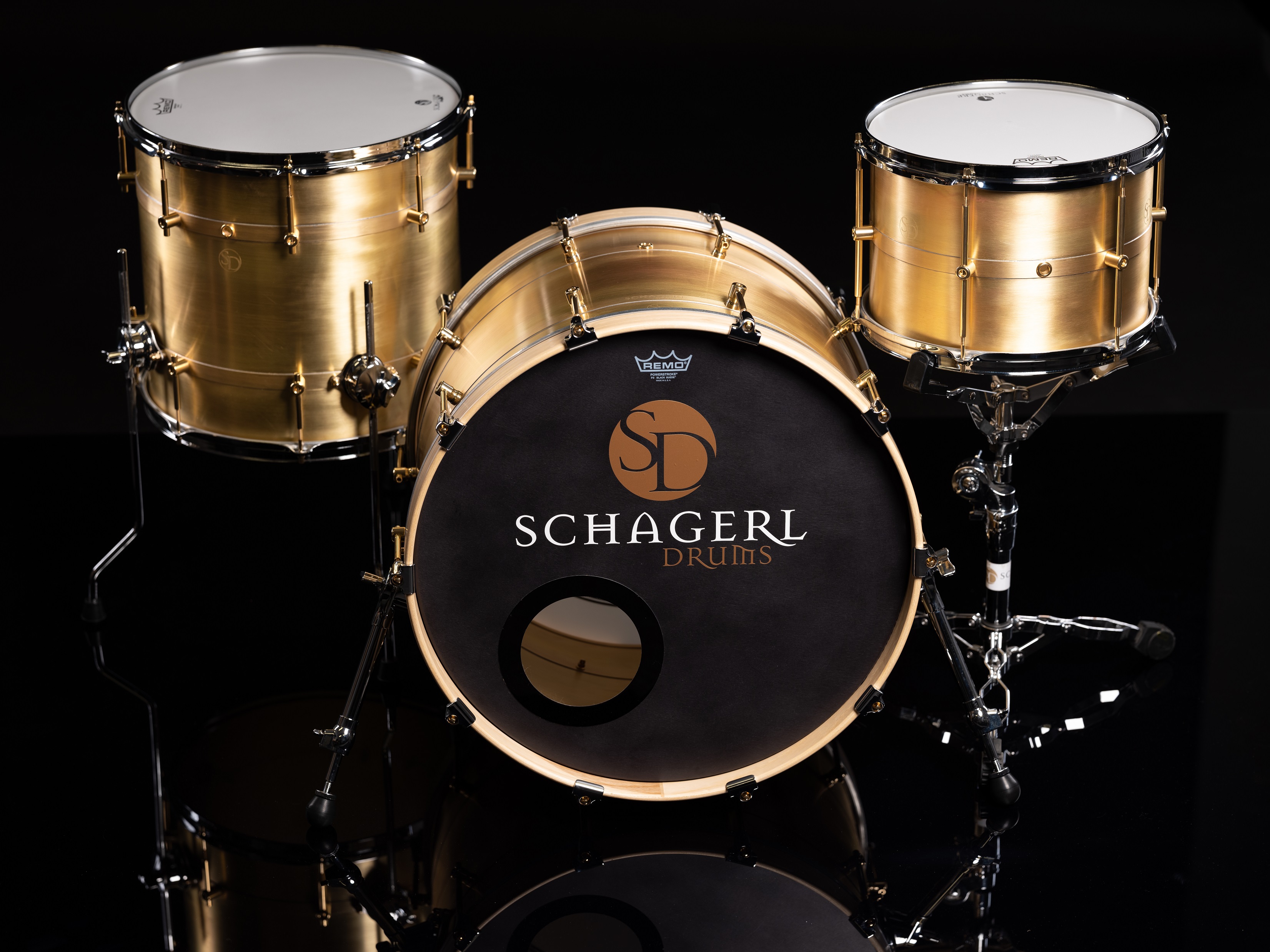 Schagerl Drum Kit 22/16/13 RAW / Chrome Schagerl Drum Kit 22/16/13 RAW / Chrome