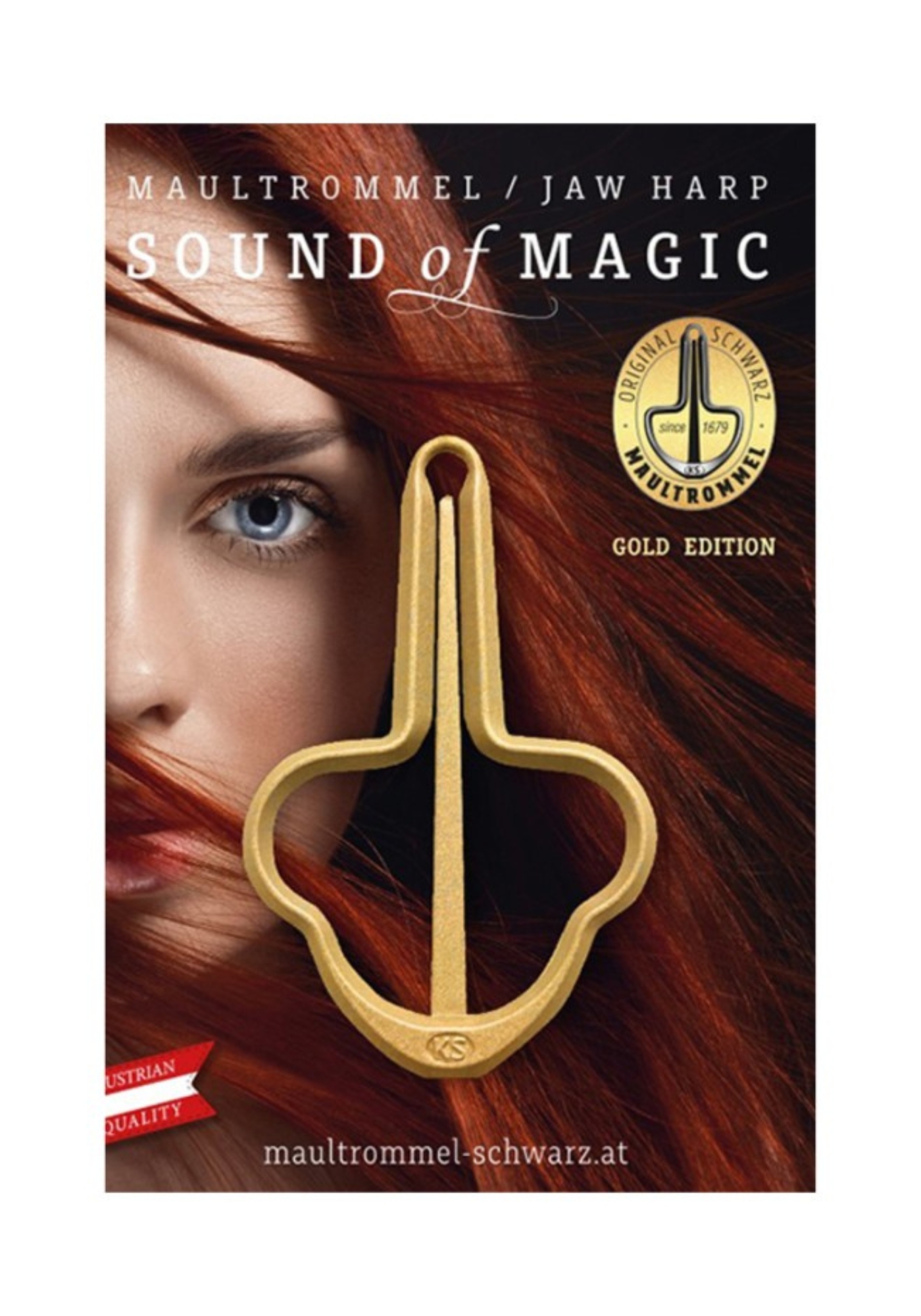 Original Schwarz Jaw Harp GOLD EDITION 