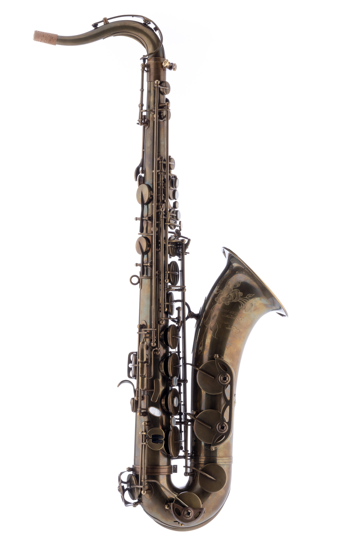 Schagerl Tenor Saxophone Model 66FV-EC, unlacquered Vintage