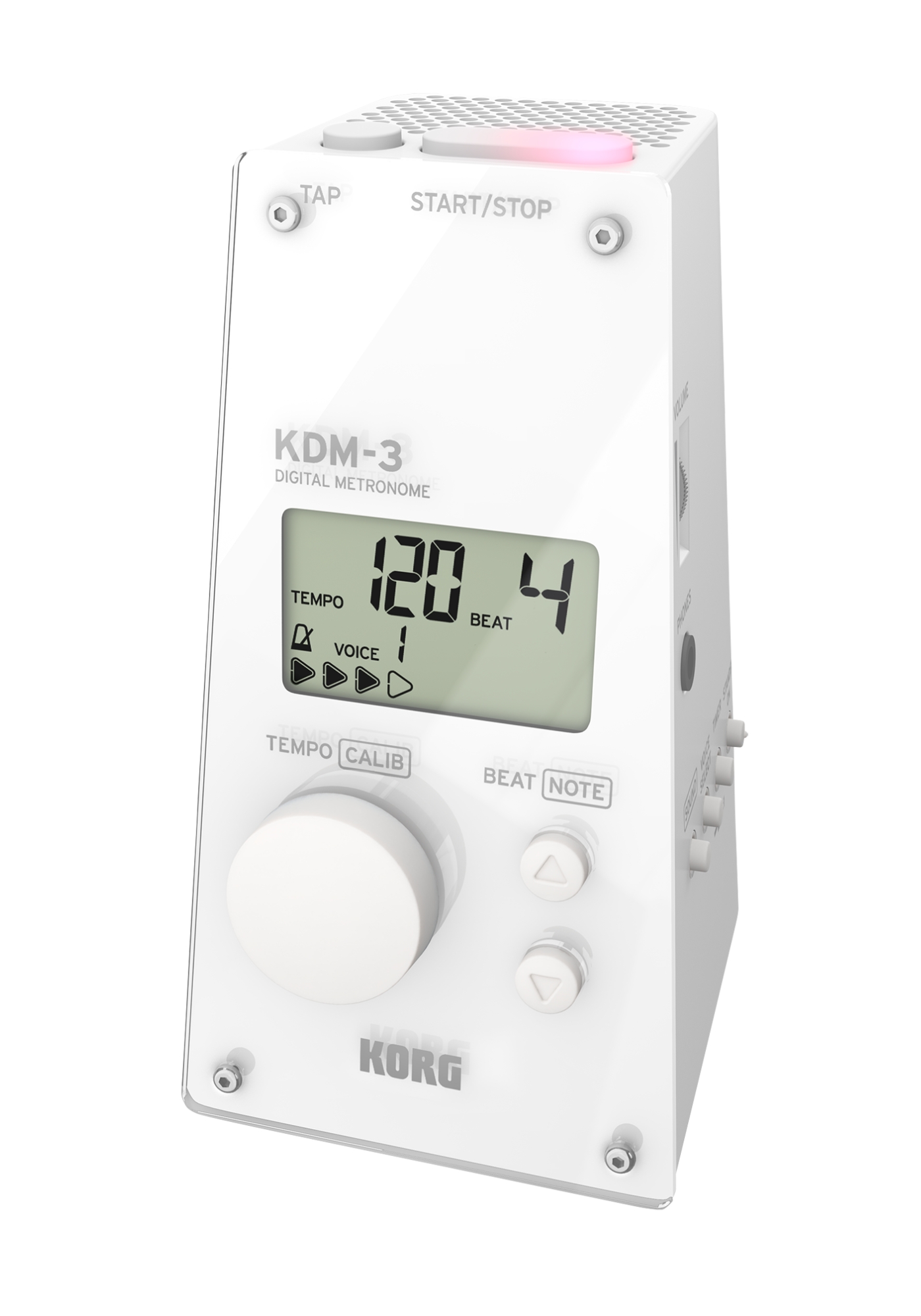 Korg Digital Metronom KDM 3 WH weiß Korg Digital Metronom KDM 3 WH weiß