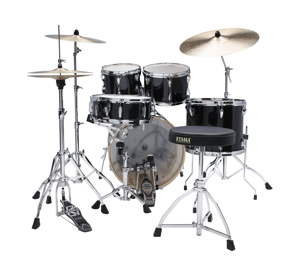 Tama Imperialstar Stud. Drumset schwarz inkl. Beckenset (OV)