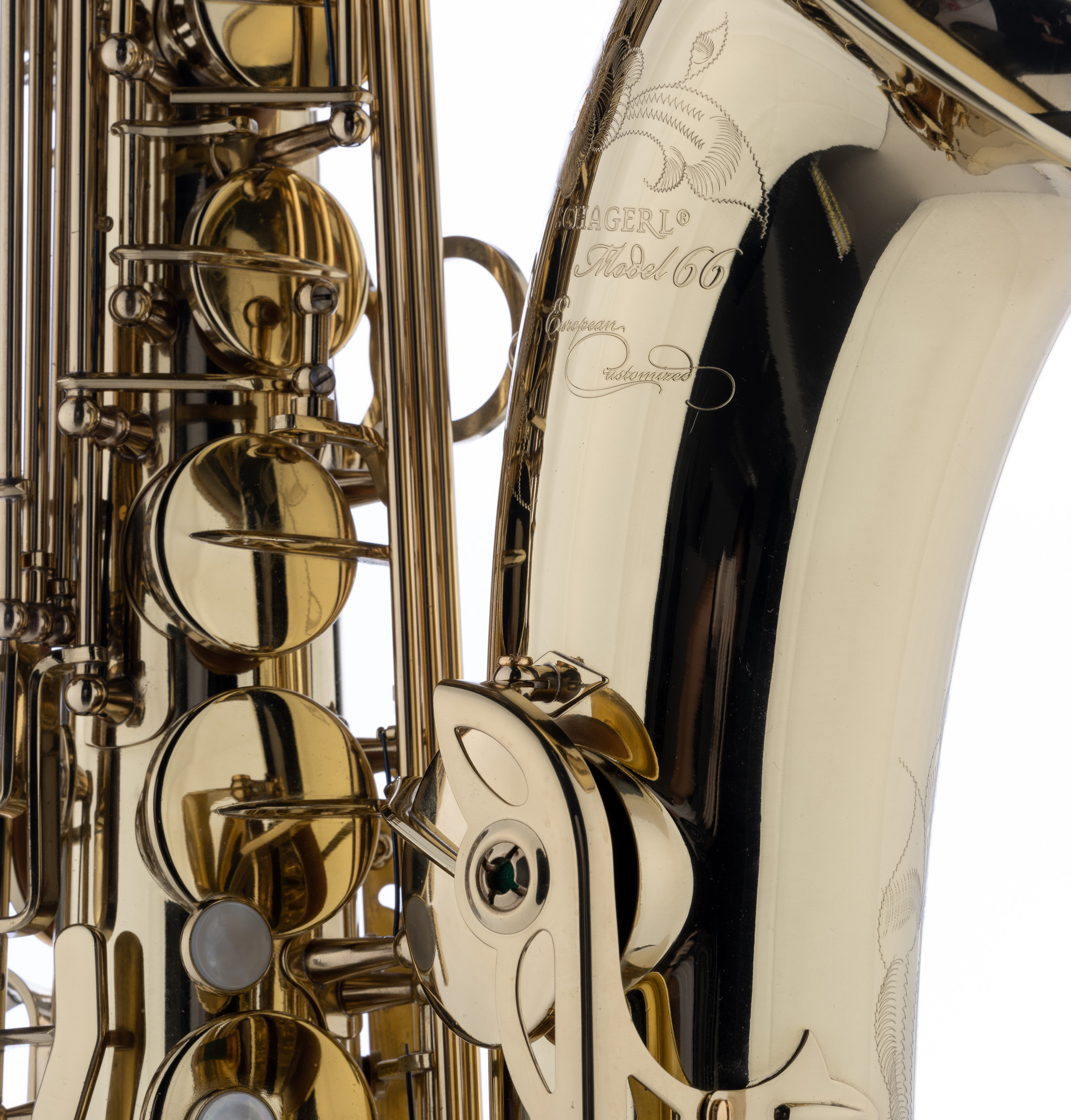 Schagerl Tenor Saxophone Model 66FL-EC, Clear lacquered