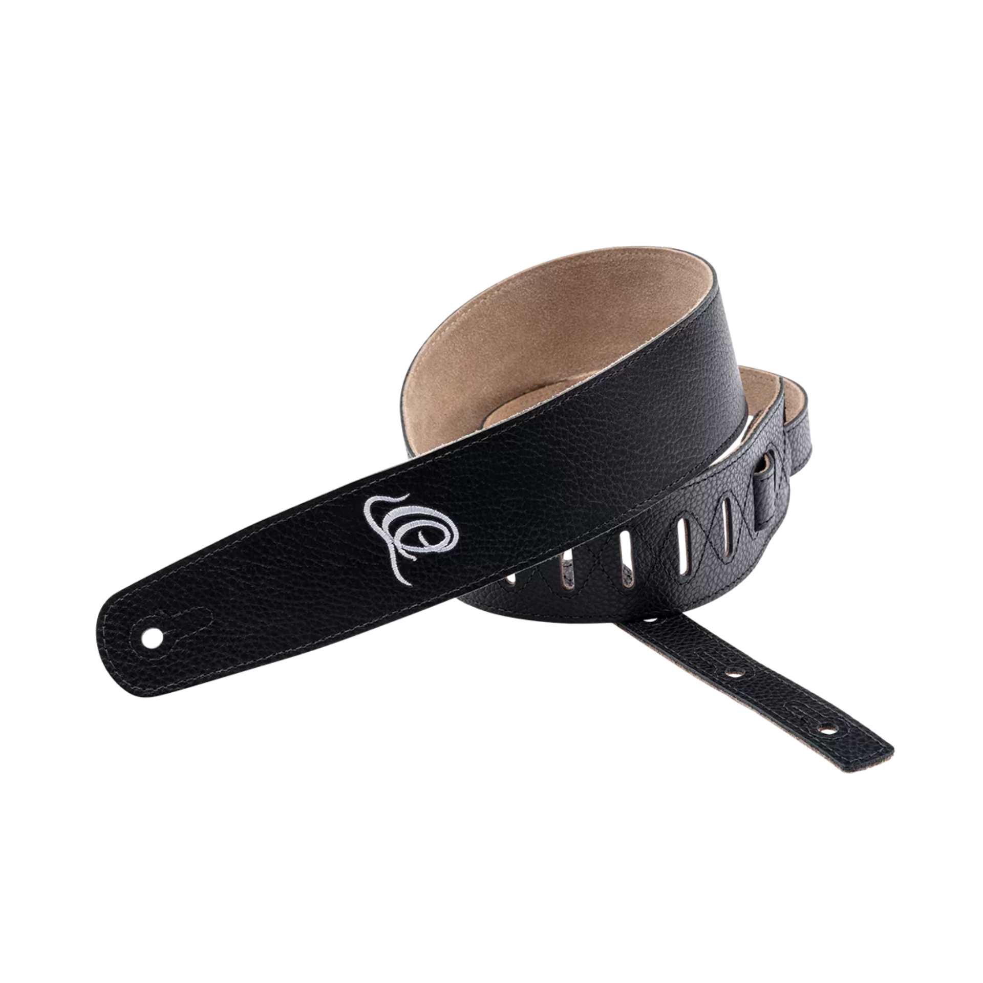 Ortega Guitar Strap Suede Leather Relax Black OSSU-60