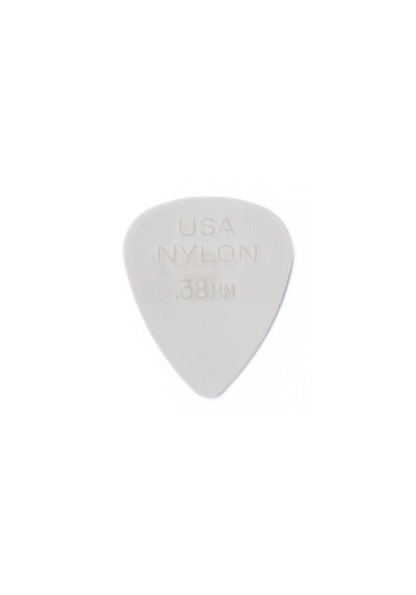 DUNLOP USA Nylon Plektrum 0,38 weiß