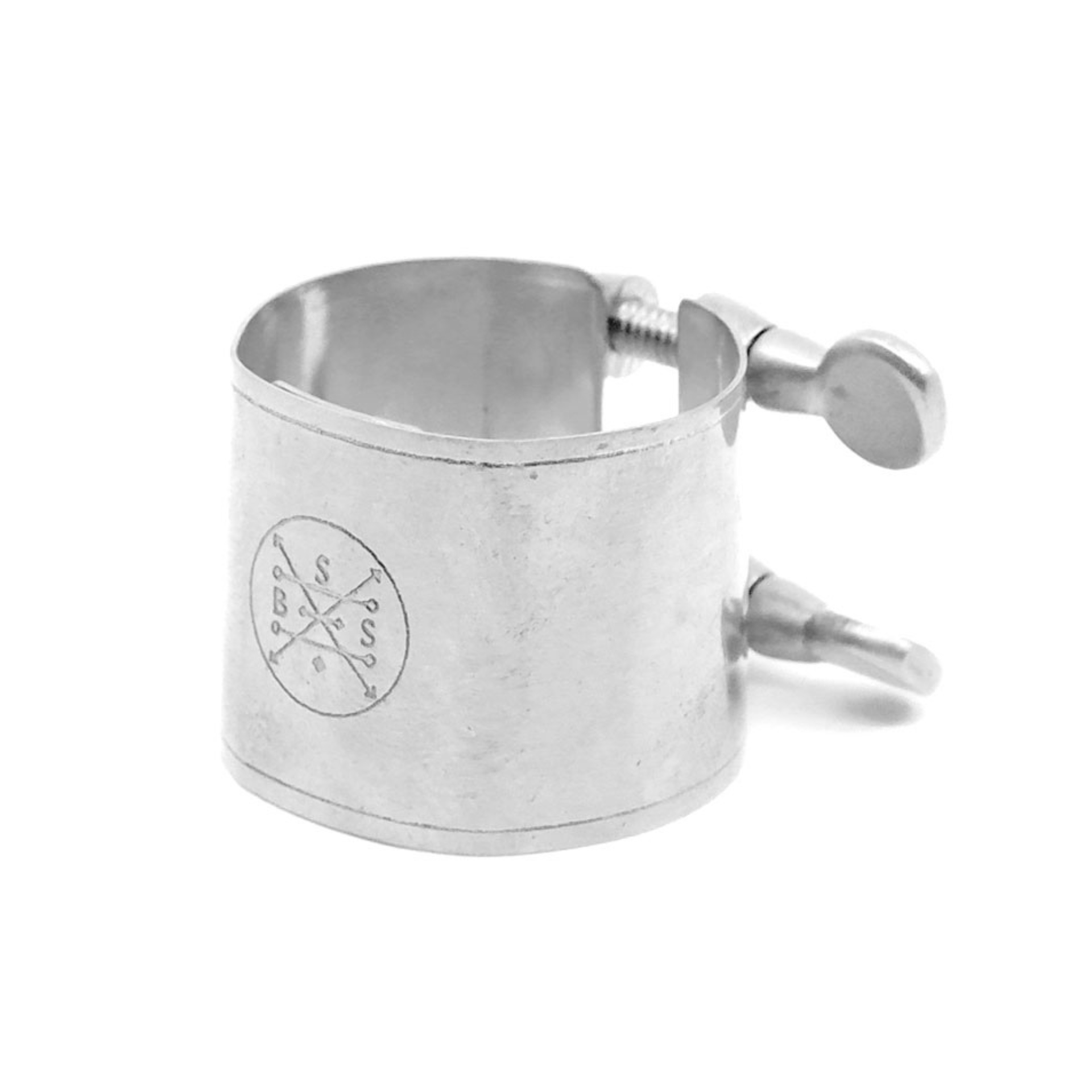 Boston Sax Shop Superlative Ligature Alto saxophone silver p