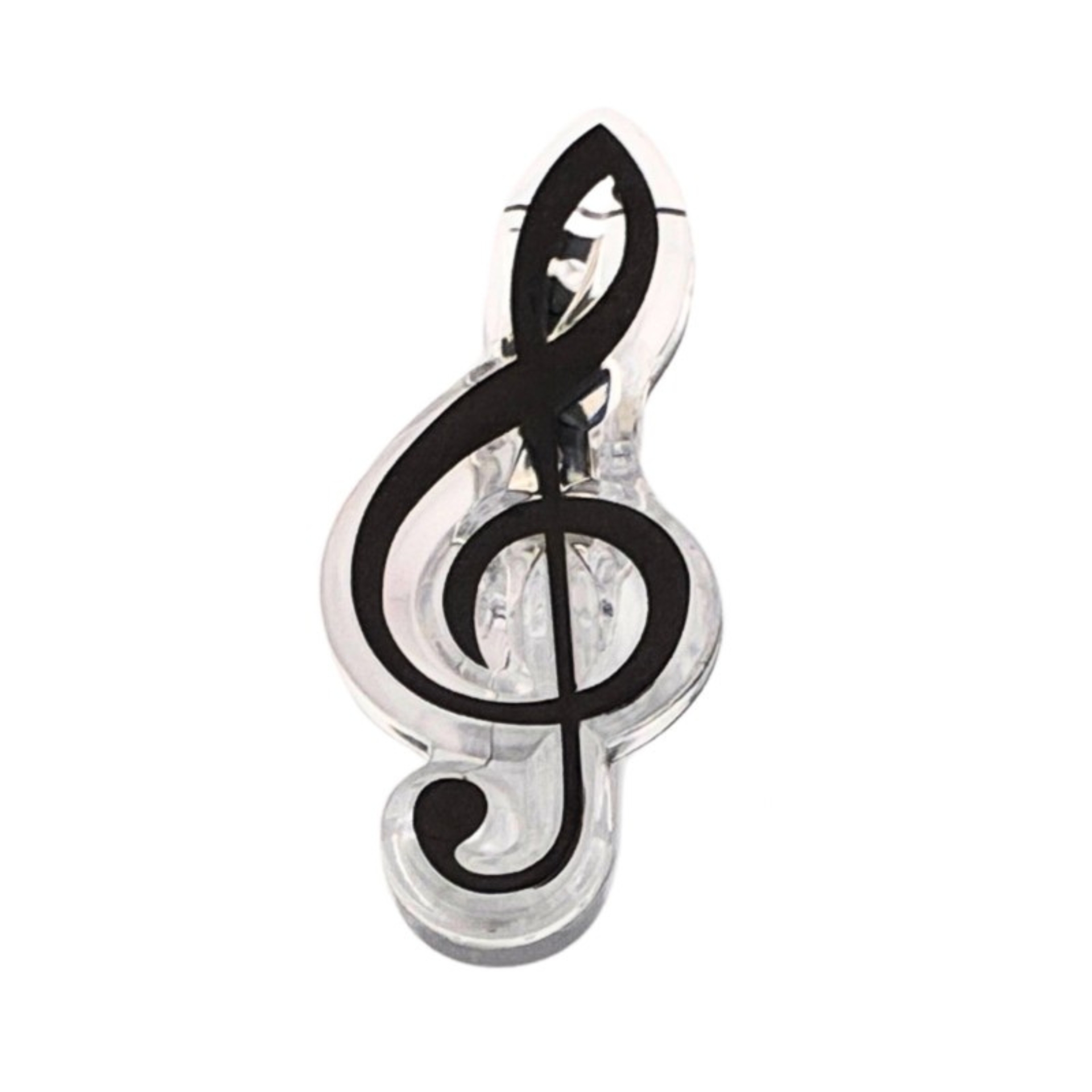 Music clip treble clef black