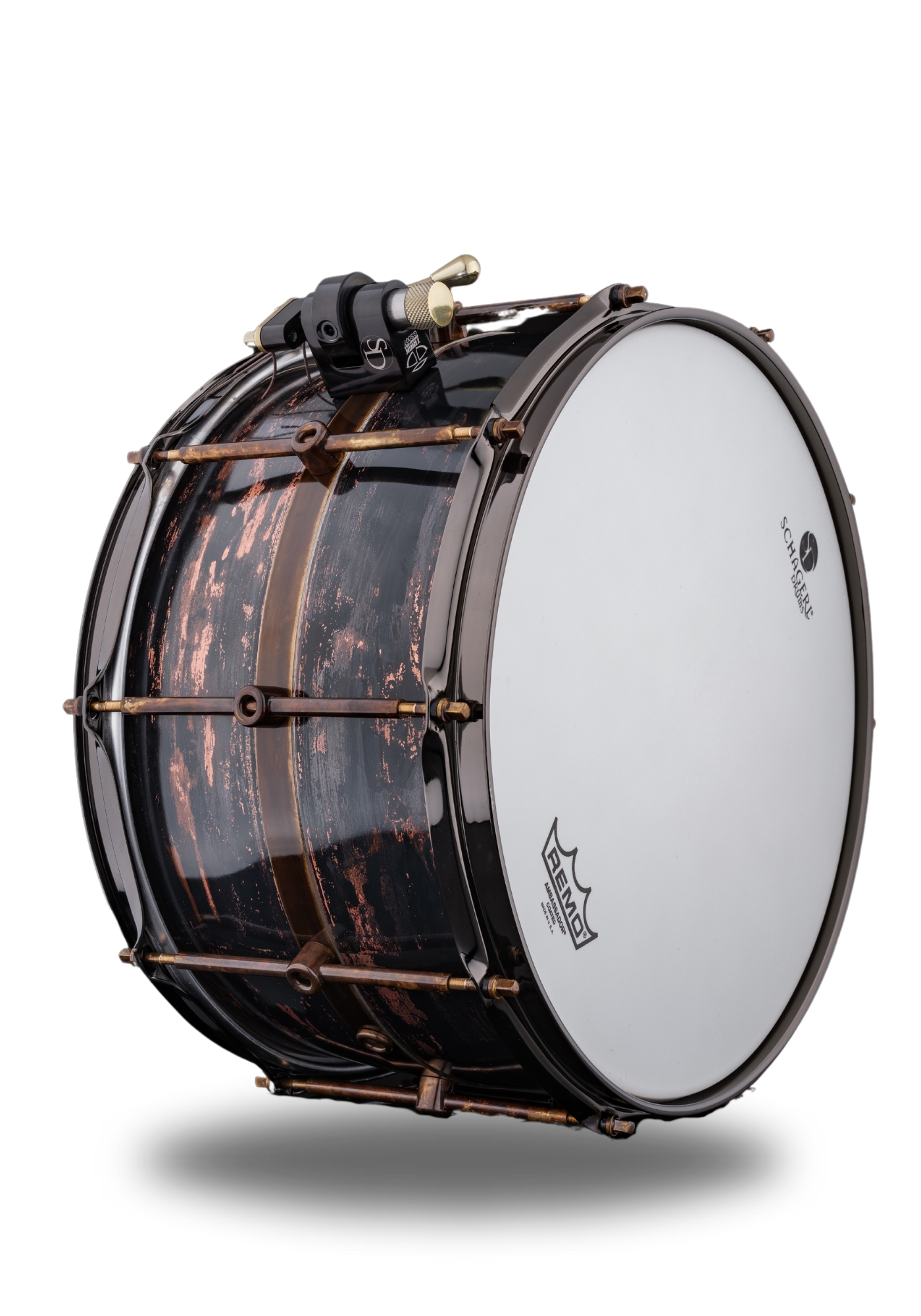 Schagerl Persephone Snare Drum 14"x8" Copper Dark Vintage