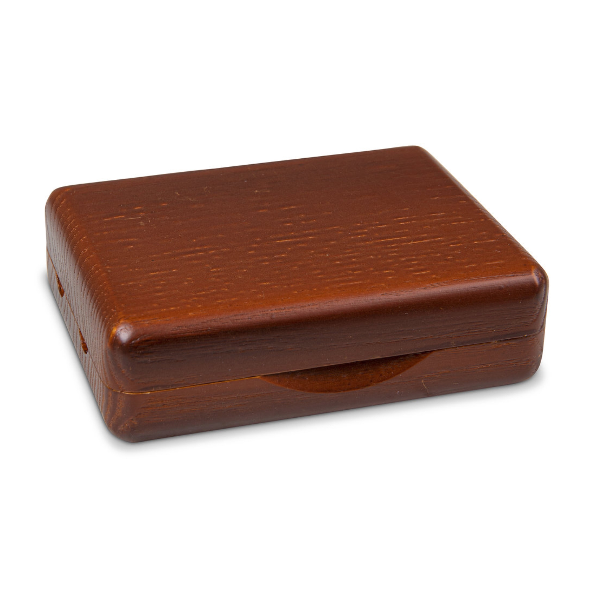 Blätteretui für 6 Altsaxblätter, mahagoni lackiert