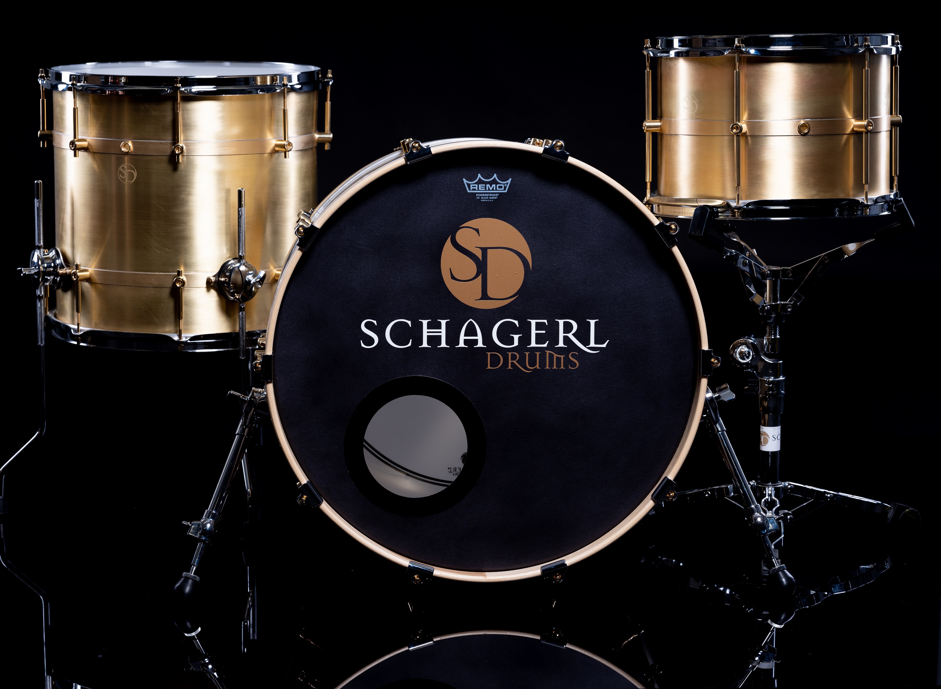 Schagerl Drum Kit 22/16/13 RAW / Chrome