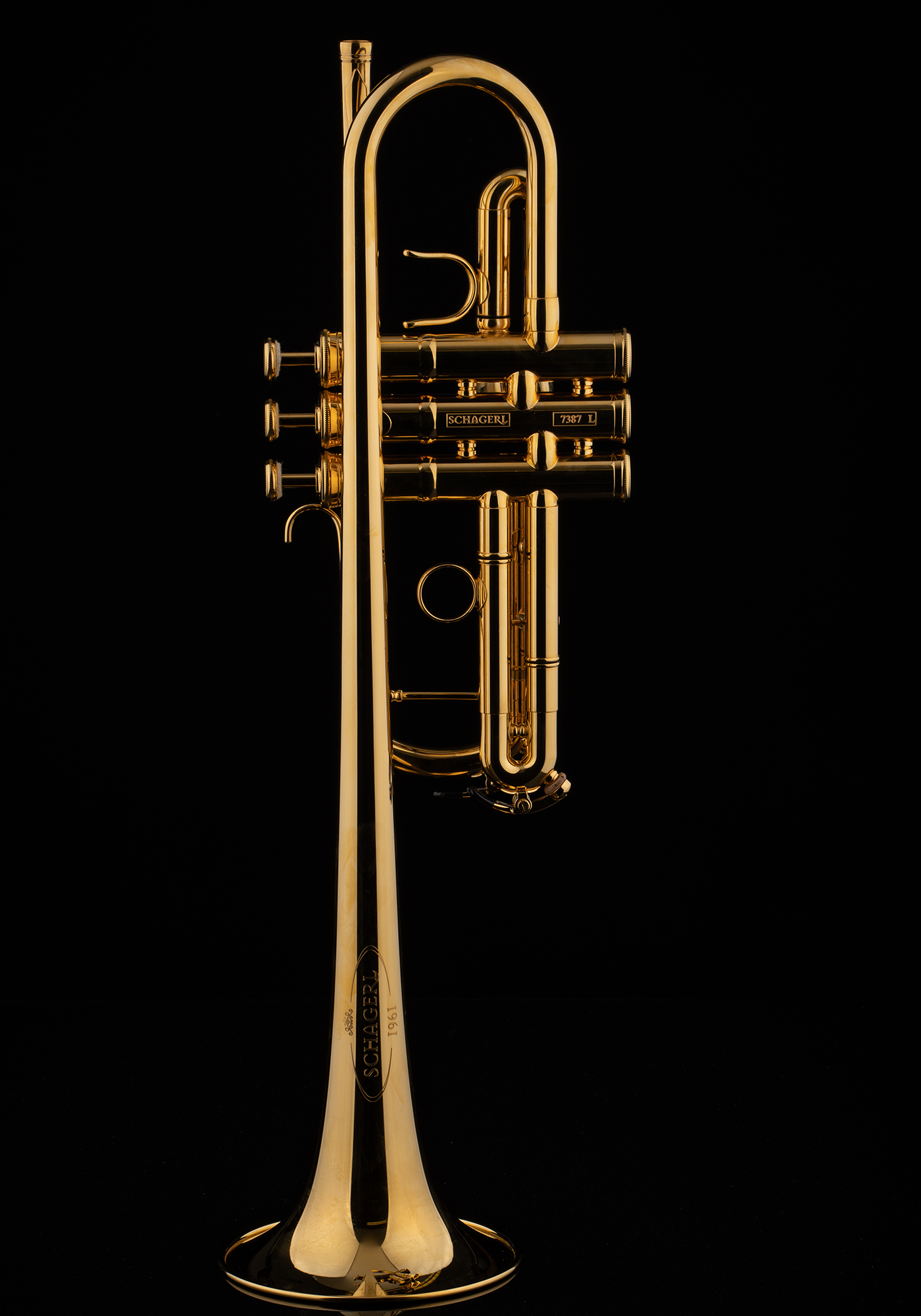 Schagerl C-Trompete "1961" vergoldet