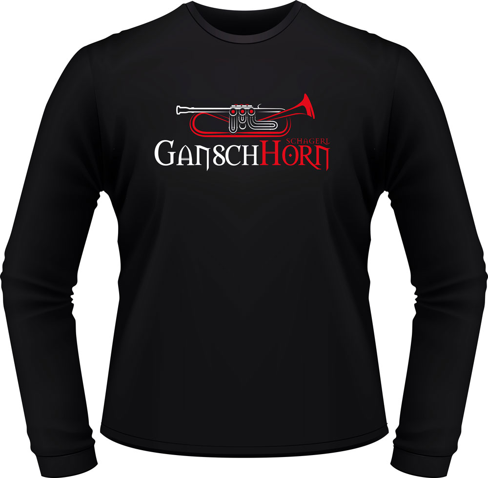 Schagerl T-Shirt Gansch Horn Longsleeve - black - L Schagerl T-Shirt Gansch Horn Longsleeve - black - L