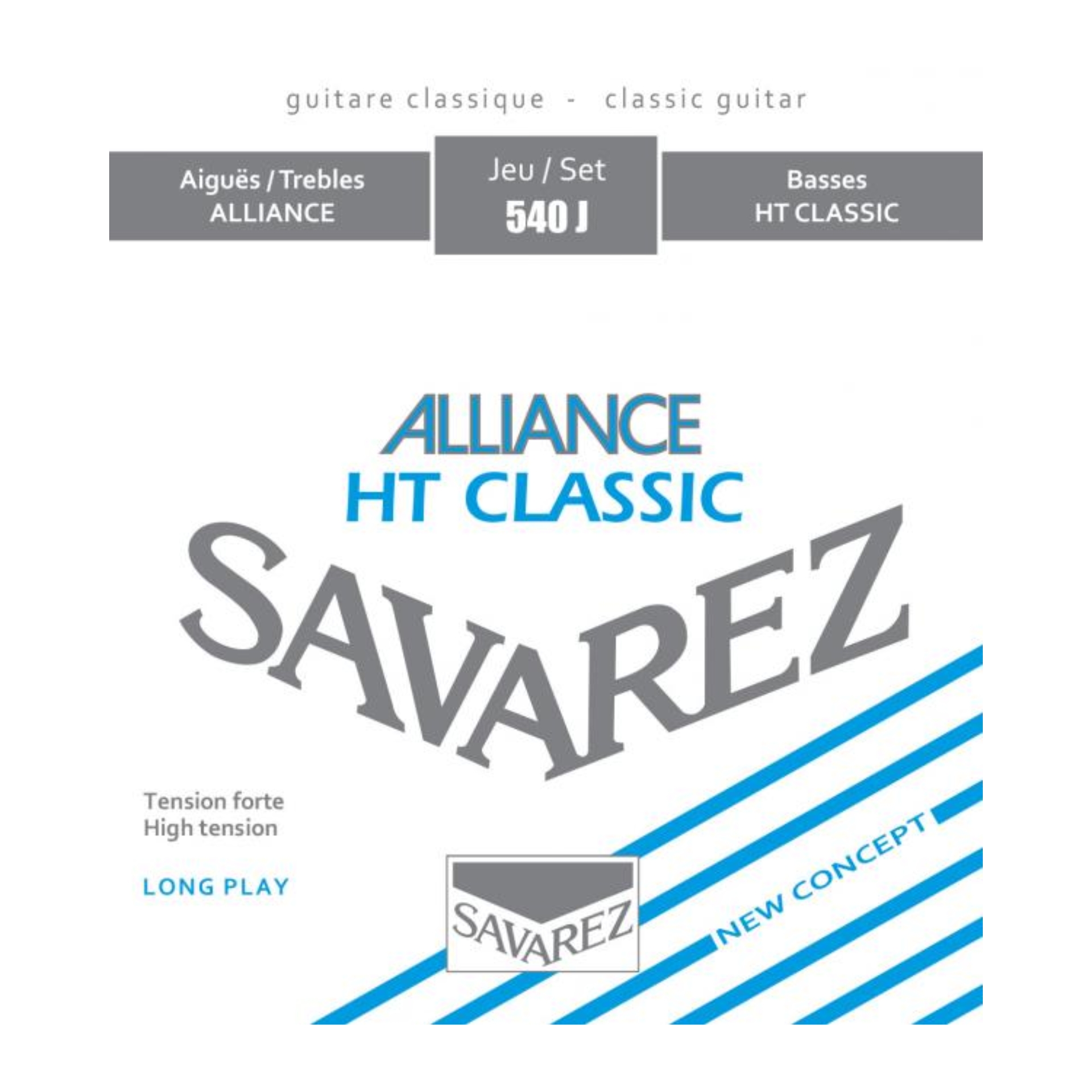 Savarez Gitarrensaiten Satz Alliance 540J blau/stark