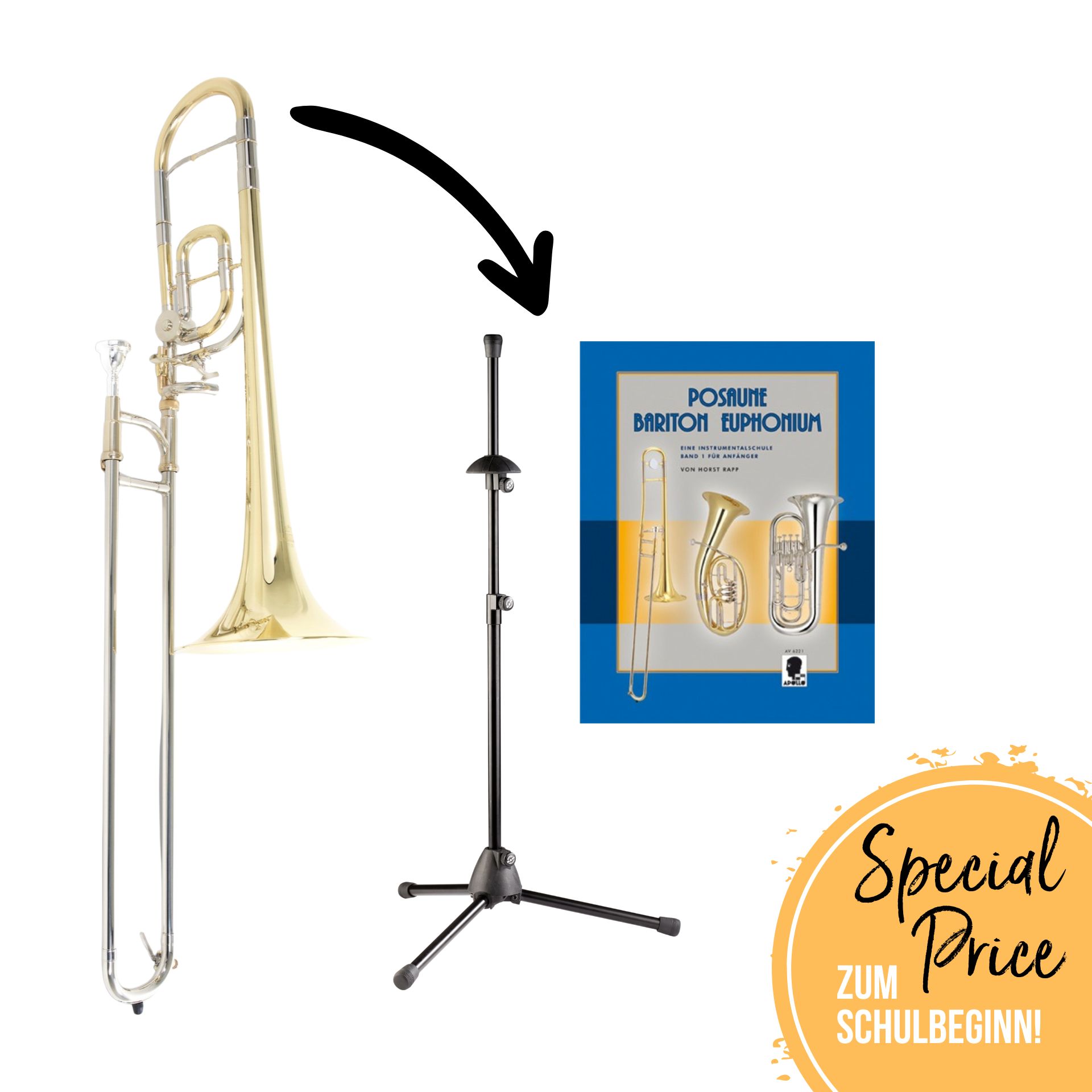 Venus Bb/C-Trombone for Children TB-250C