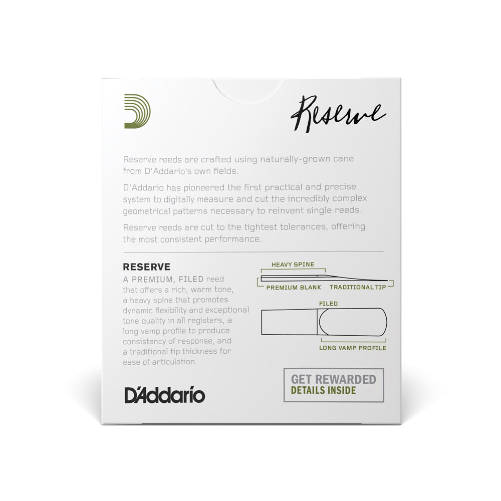 D´Addario Alto Sax Reeds "Reserve" #2