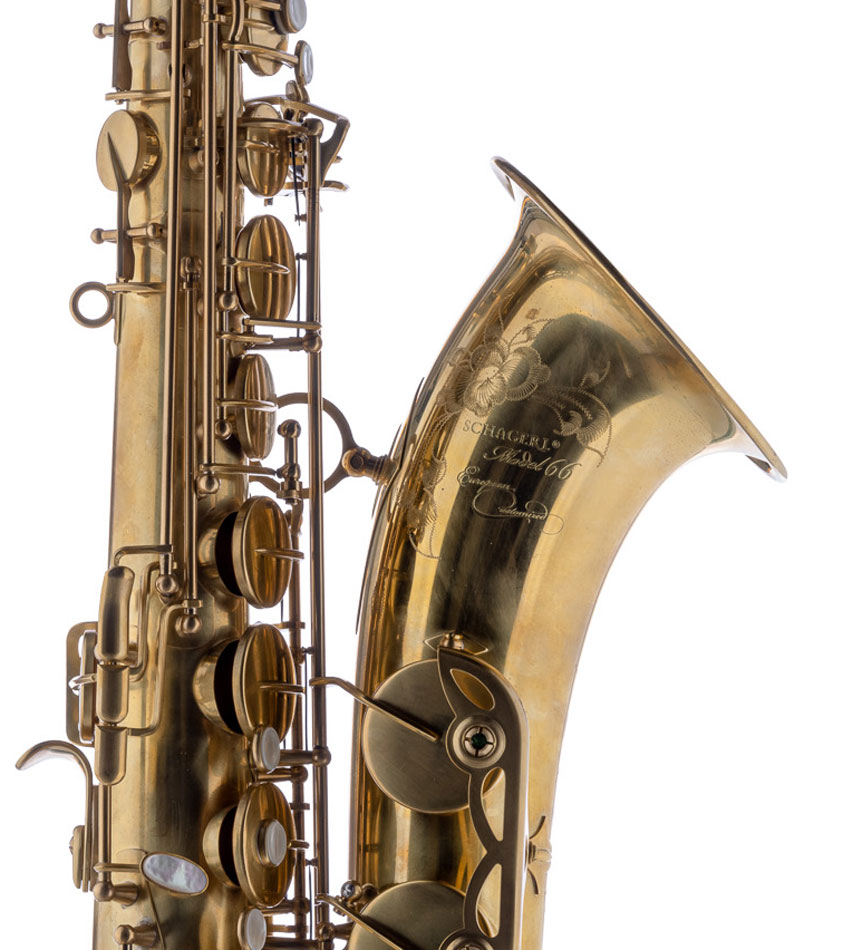 Schagerl Tenorsaxophon Model 66U-EC, unlackiert