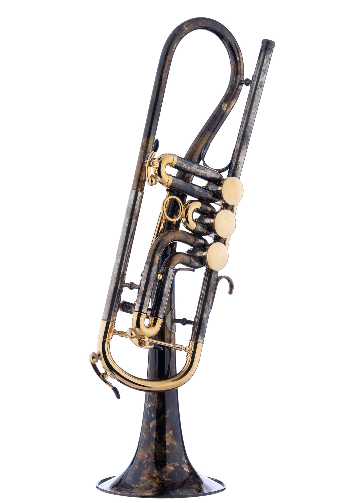 Schagerl Bb-Trumpet "GANSCHHORN" heavy vintage clear - gold