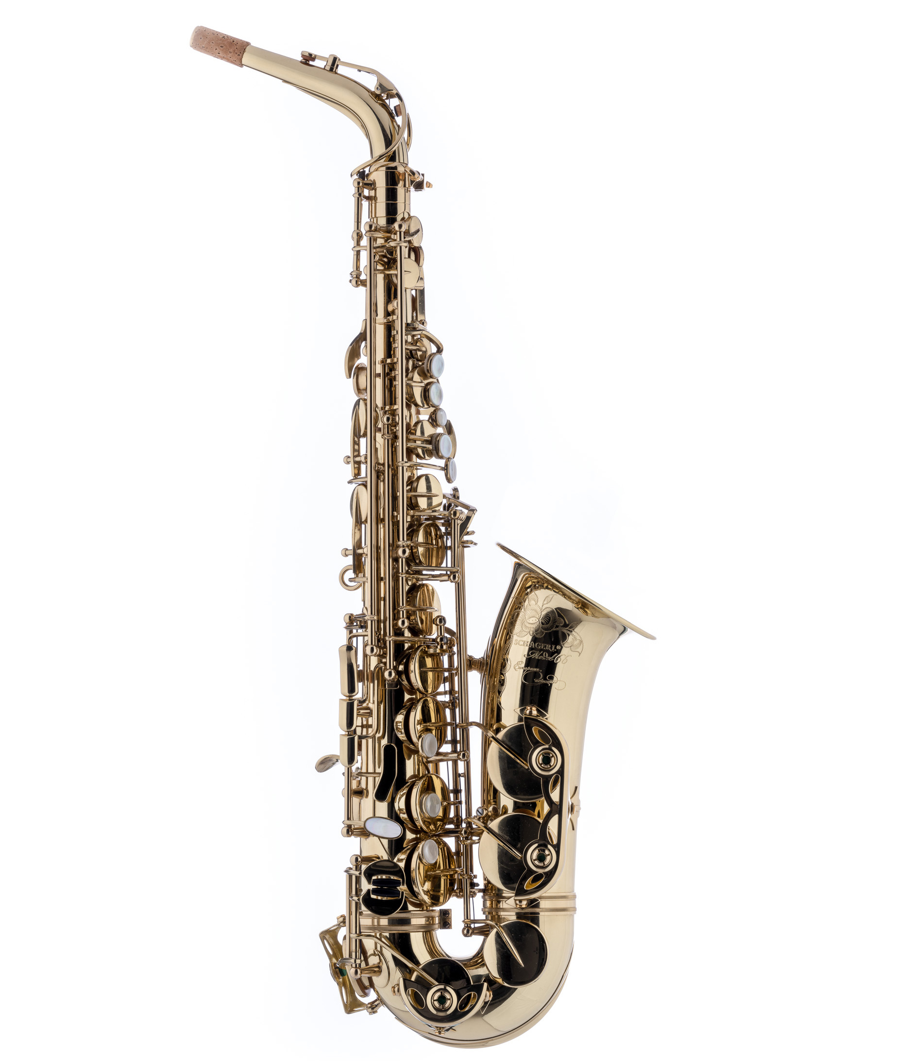 Schagerl Alto Saxophone Model 66FL-EC, Clear lacquered