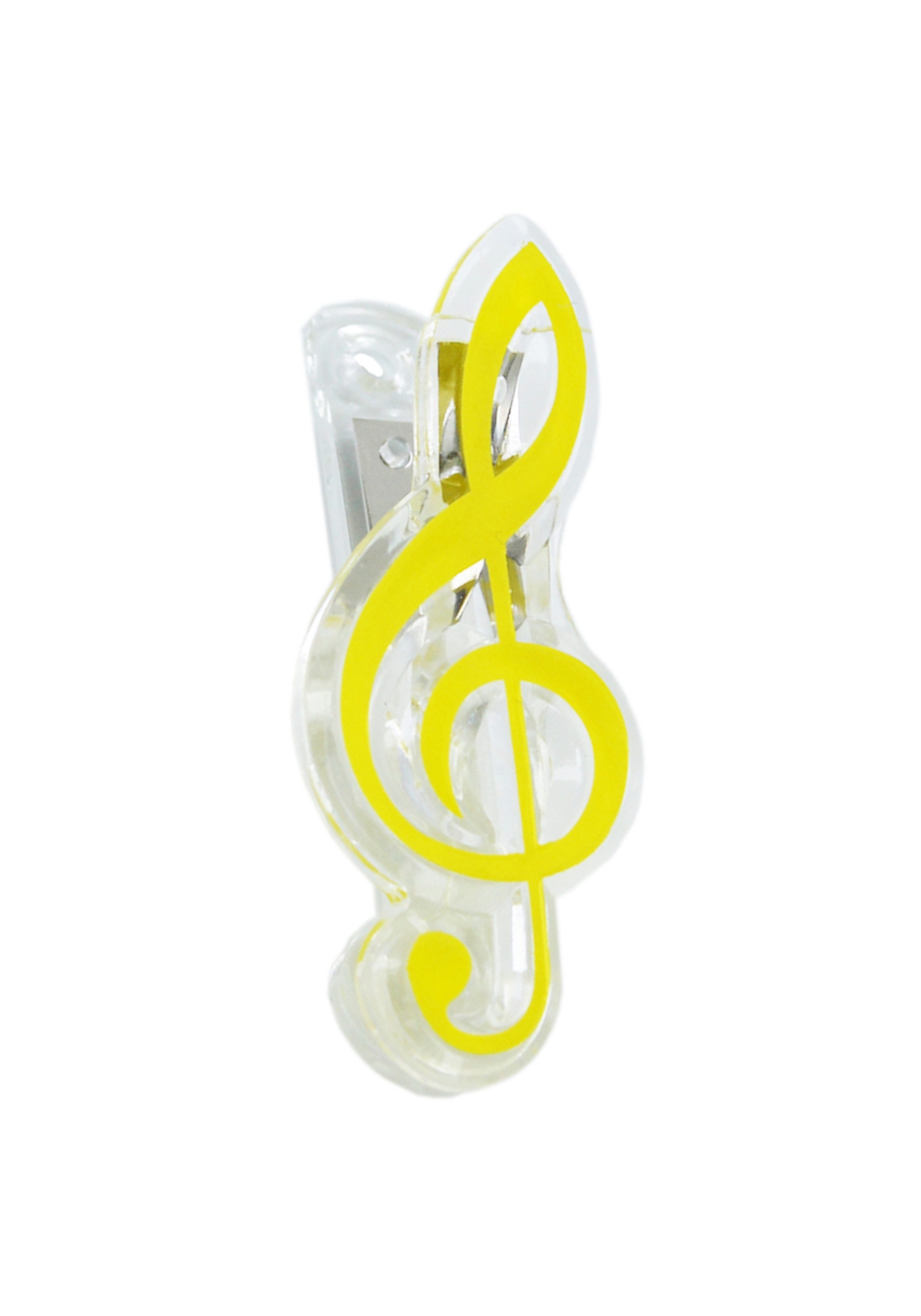Klammer Violinschlüssel - gelb