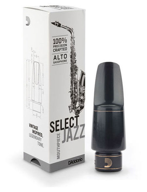 D Addario Alto Sax Mouthpieces Select Jazz, Rubber D7M