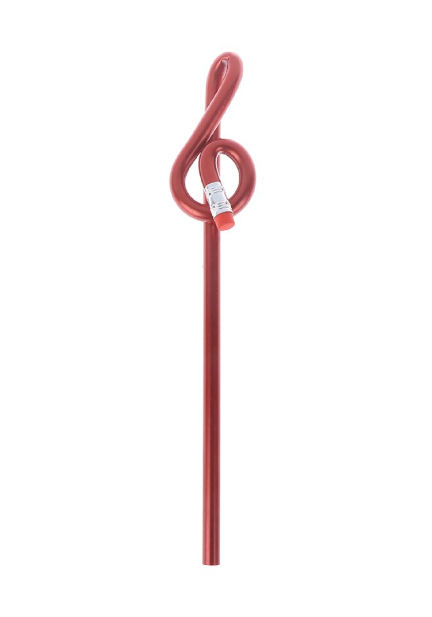 Bleistift Violinschlüsssel rot - geformt