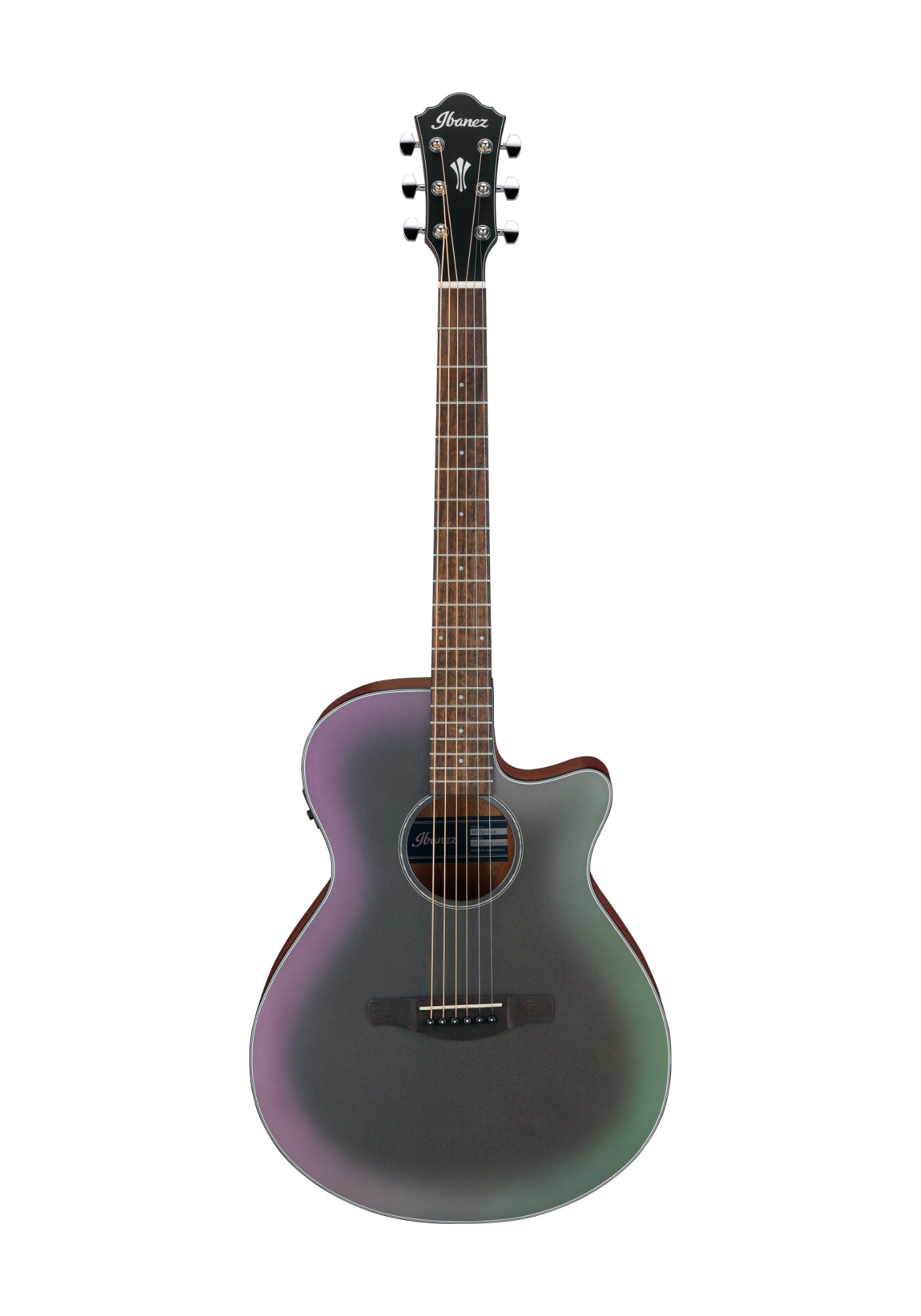 IBANEZ Westerngitarre AEG50-BAM Black Aurora Burst Matte