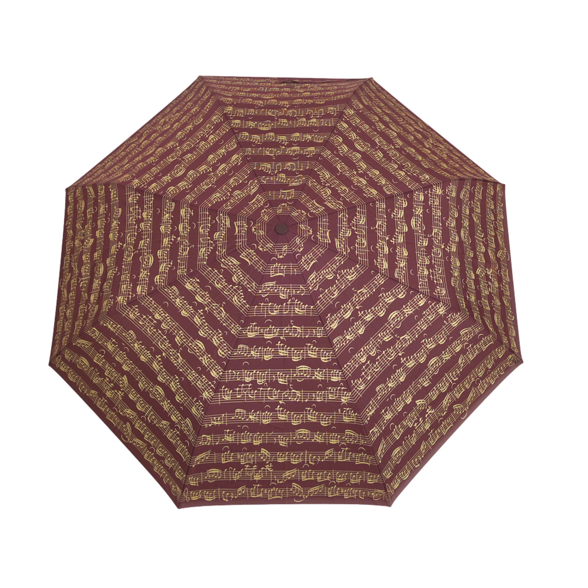 Taschenregenschirm bordeaux/gold
